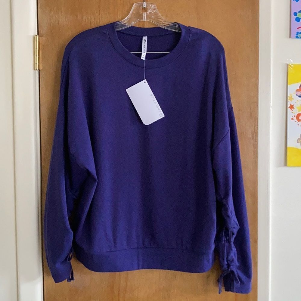 Fabletics Scrunched Sleeved Pullover NWT - image 1